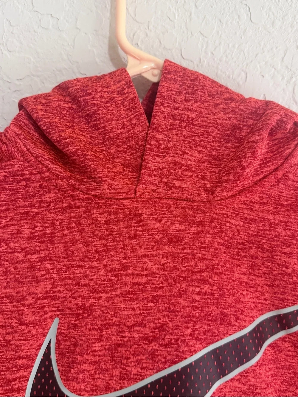 Nike Therma -Fit Boys 6 Orange Fleece Hoodie Great Outdoors Pullover Sweatshirt
